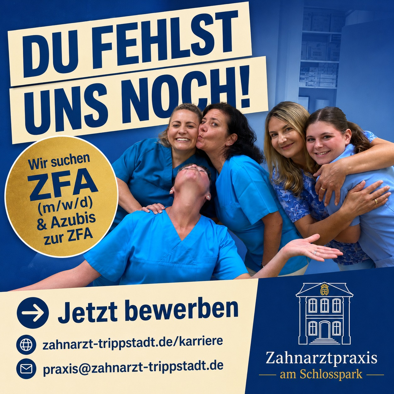 Wir suchen ZFA und Azubis zur ZFA – Du fehlst uns noch!
